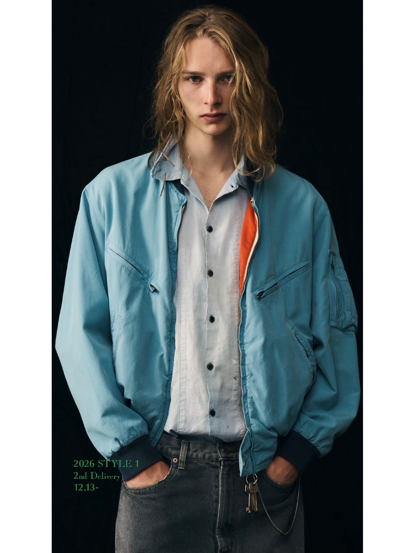 A.PRESSE 26SS Vintage Silk Cotton Test Pilot Model Jacket