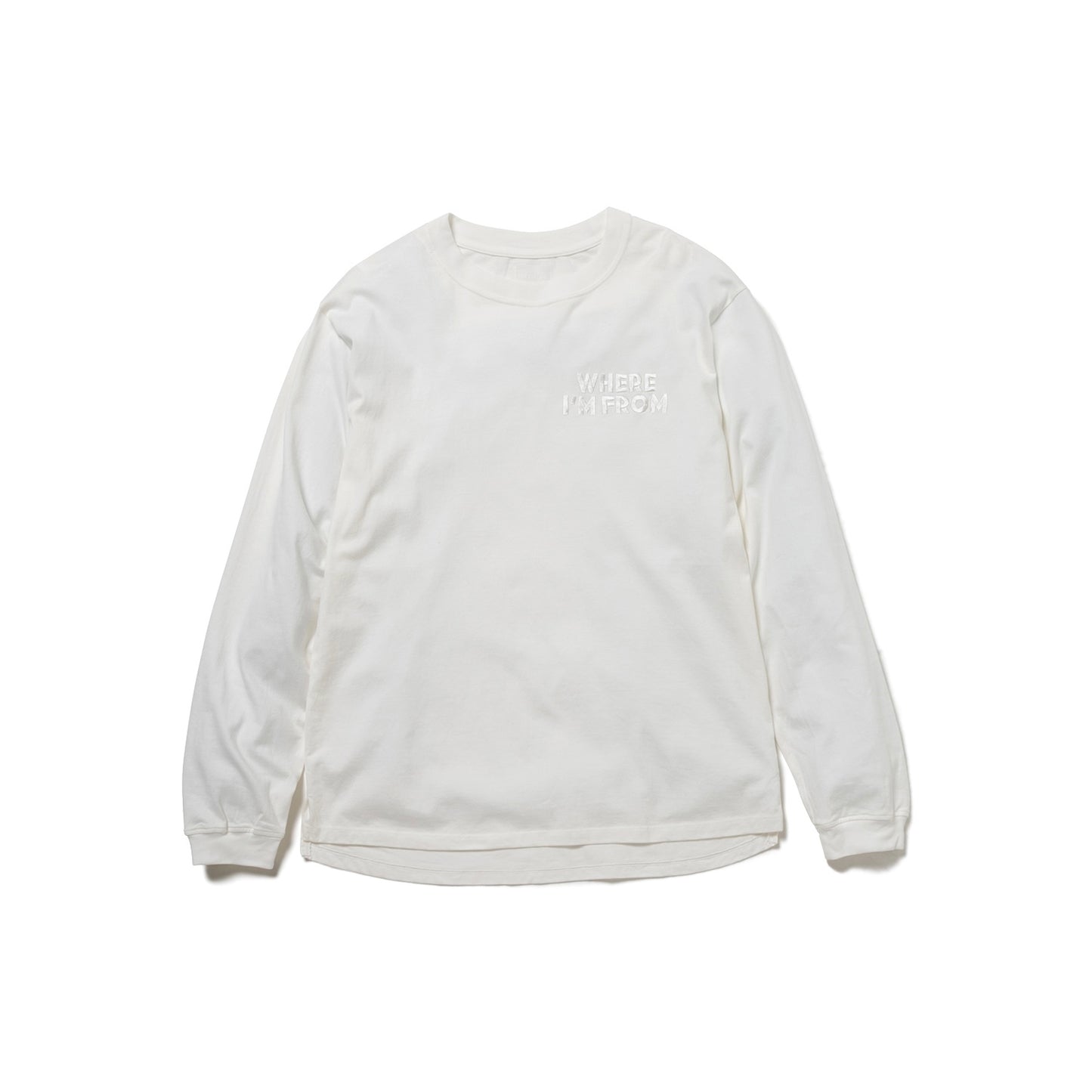 nonnative 24SS DWELLER L/S TEE "WHERE I'M FROM"