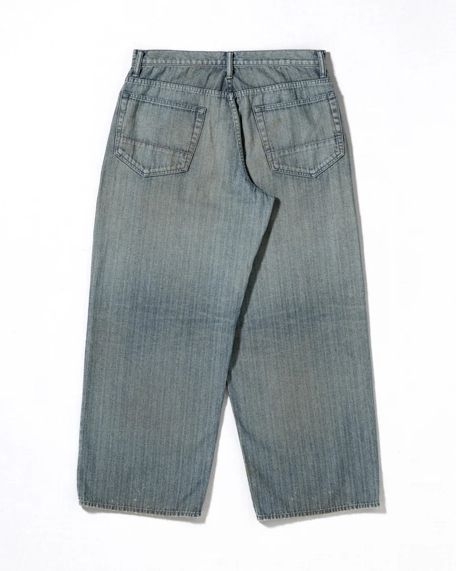 ANACHRONORM / HERRINGBONE DENIM WIDE 5P PANTS