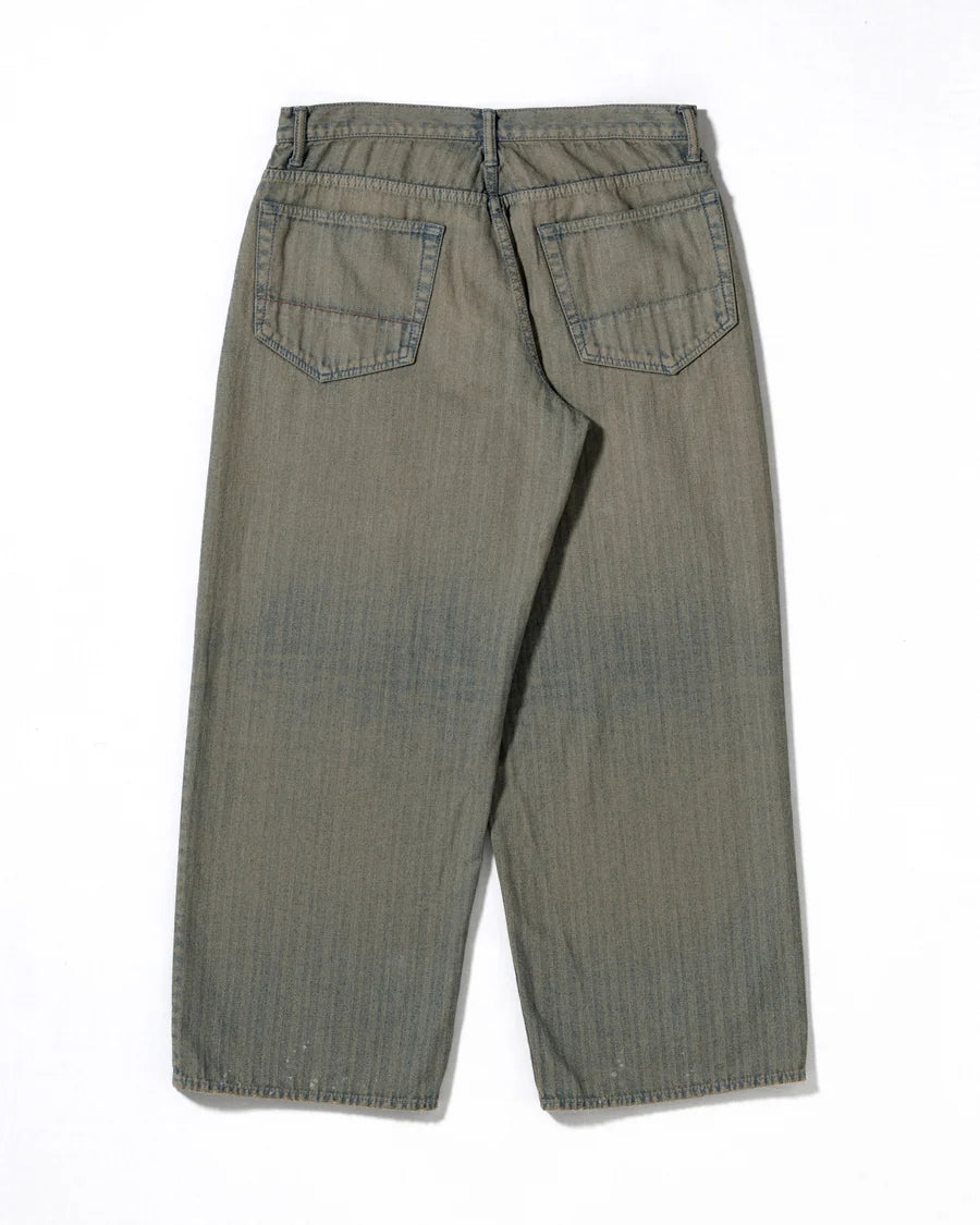 ANACHRONORM / HERRINGBONE DENIM WIDE 5P PANTS