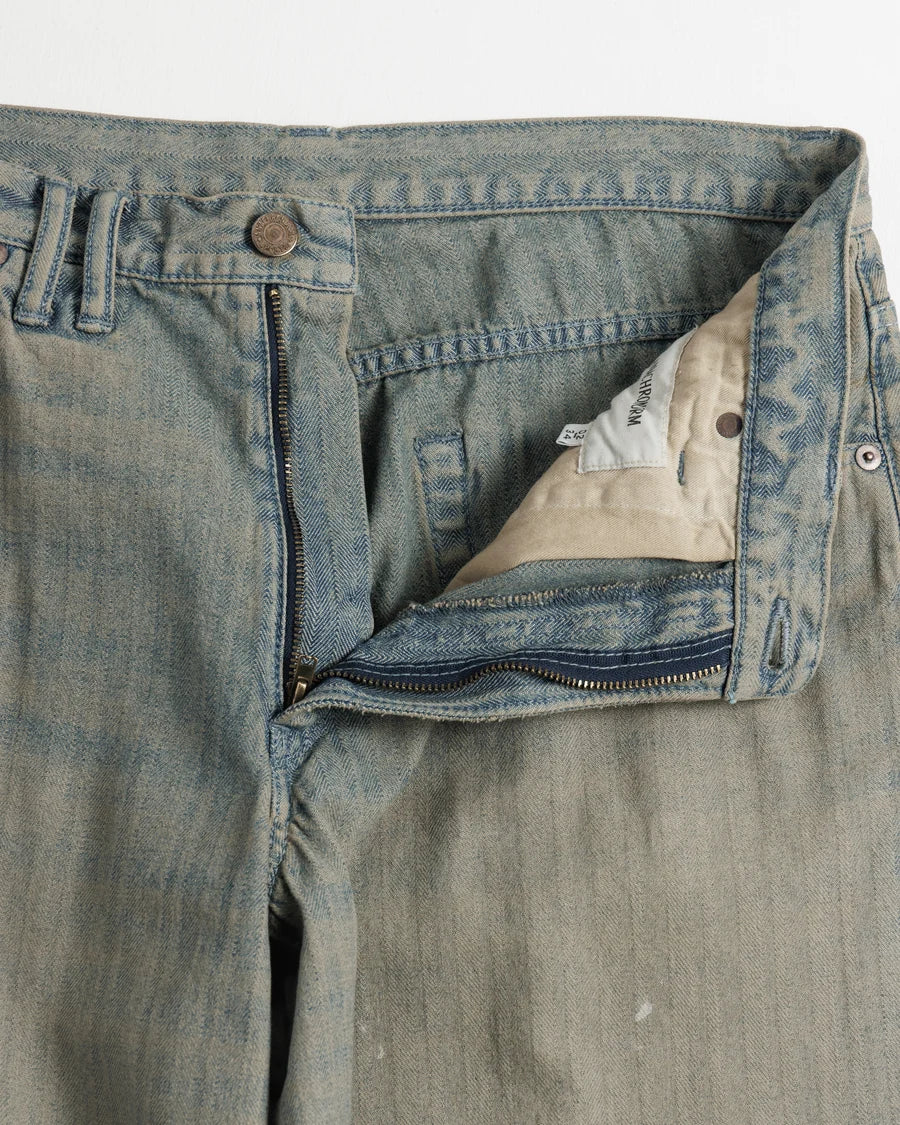 ANACHRONORM / HERRINGBONE DENIM WIDE 5P PANTS