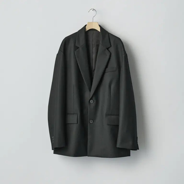 ssstein 25AW Wool Flannel Oversized Single Breasted Jacket