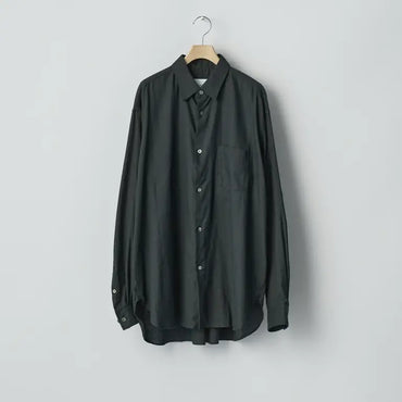 ssstein 25AW Cotton/Silk Oversized Regular Collar Shirt