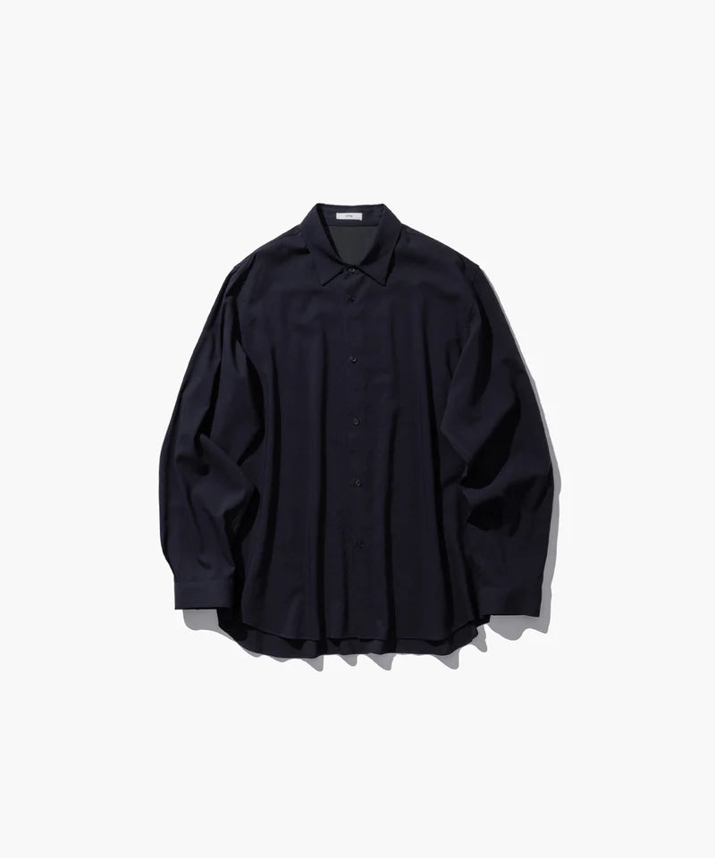 ATON 26AW WOOL RAYON WASHER | LOOSE FIT SHIRT
