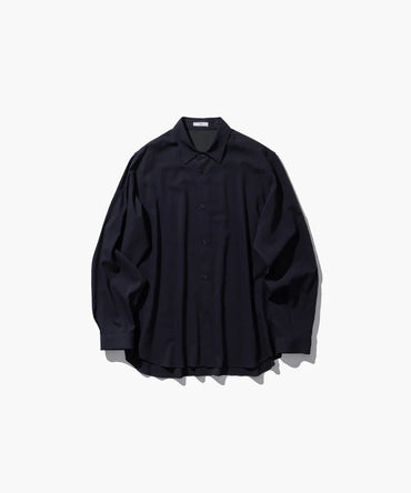 ATON 26AW WOOL RAYON WASHER | LOOSE FIT SHIRT