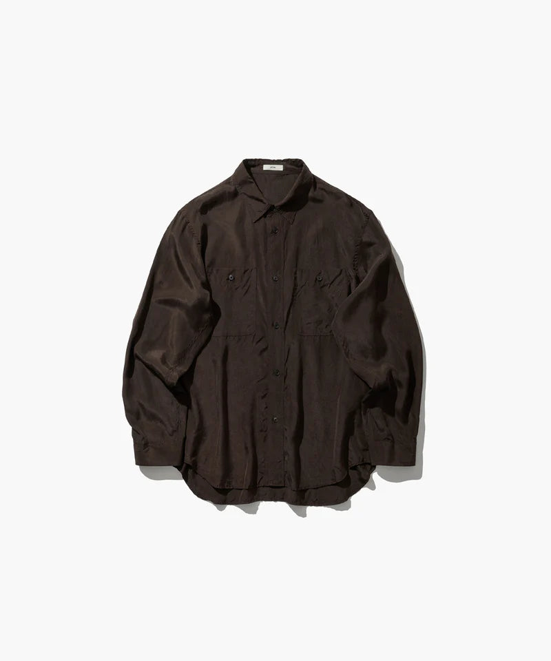 ATON 26AW FIBRIL SILK TAFTA | WORK SHIRT