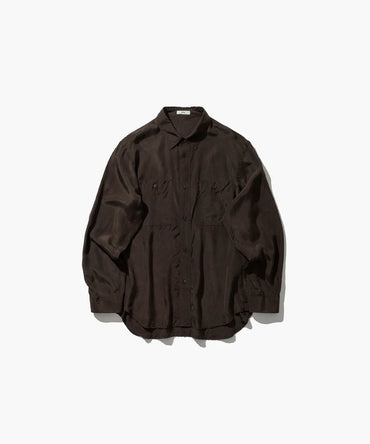 ATON 26AW FIBRIL SILK TAFTA | WORK SHIRT