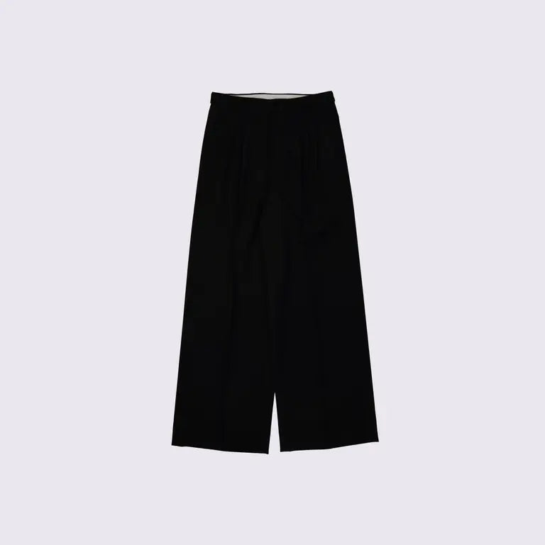 YOKE 26SS 3pleated Wide Leg Trousers