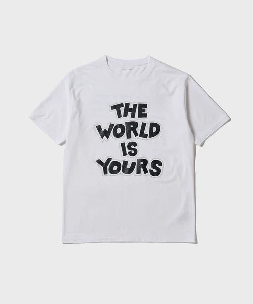 CANTATE 26AW WORLD IS YOURS Tee (Cartoon Letter)