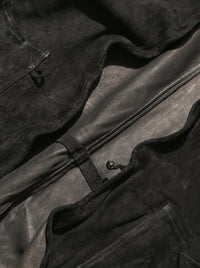 barbell object / dyed leather jkt