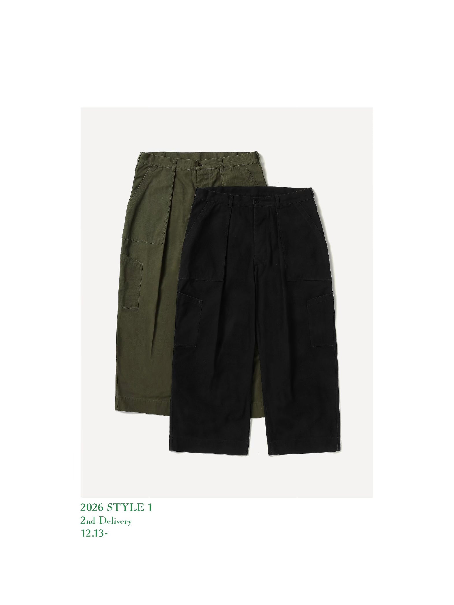 A.PRESSE 26SS USAF Hemmed Bottoms