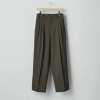 ssstein 25AW Two Tuck Easy Trousers(2/90 WOOL GABARDINE)