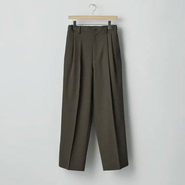 ssstein 25AW Two Tuck Easy Trousers(2/90 WOOL GABARDINE)