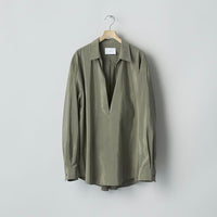 ssstein 25AW Silk/Nylon Oversized Skipper Shirt