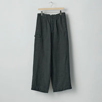 ssstein 25AW Heavy Linen Herringbone Wide Easy Trousers