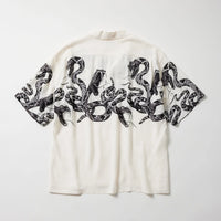 Gold / GL39440 / "MONOTONE RATTLE SNAKE” OPEN SHIRT