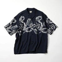 Gold / GL39440 / "MONOTONE RATTLE SNAKE” OPEN SHIRT