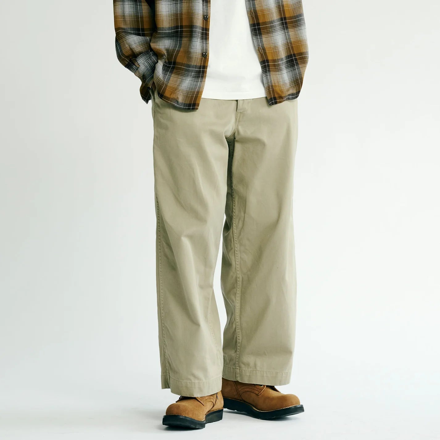 Gold / GL42426 / SELVEDGE WEAPON WIDE TROUSERS