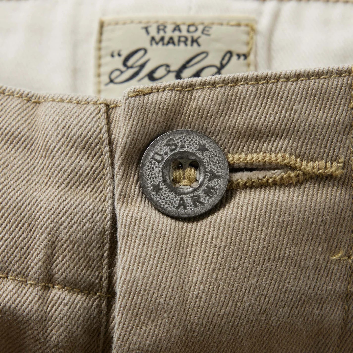 Gold / GL42426 / SELVEDGE WEAPON WIDE TROUSERS