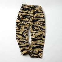 Gold / GL42508 / TIGER PATTERN EASY CARGO PANTS