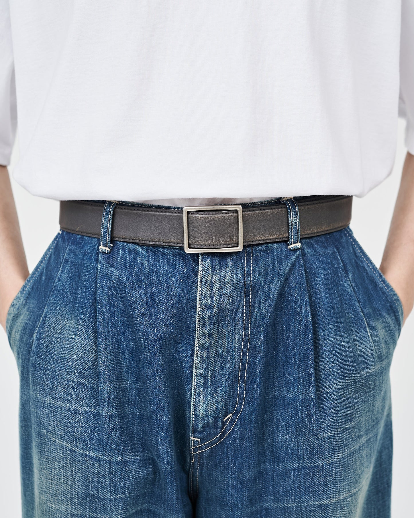 Graphpaper / Holeless Leather Classic Belt