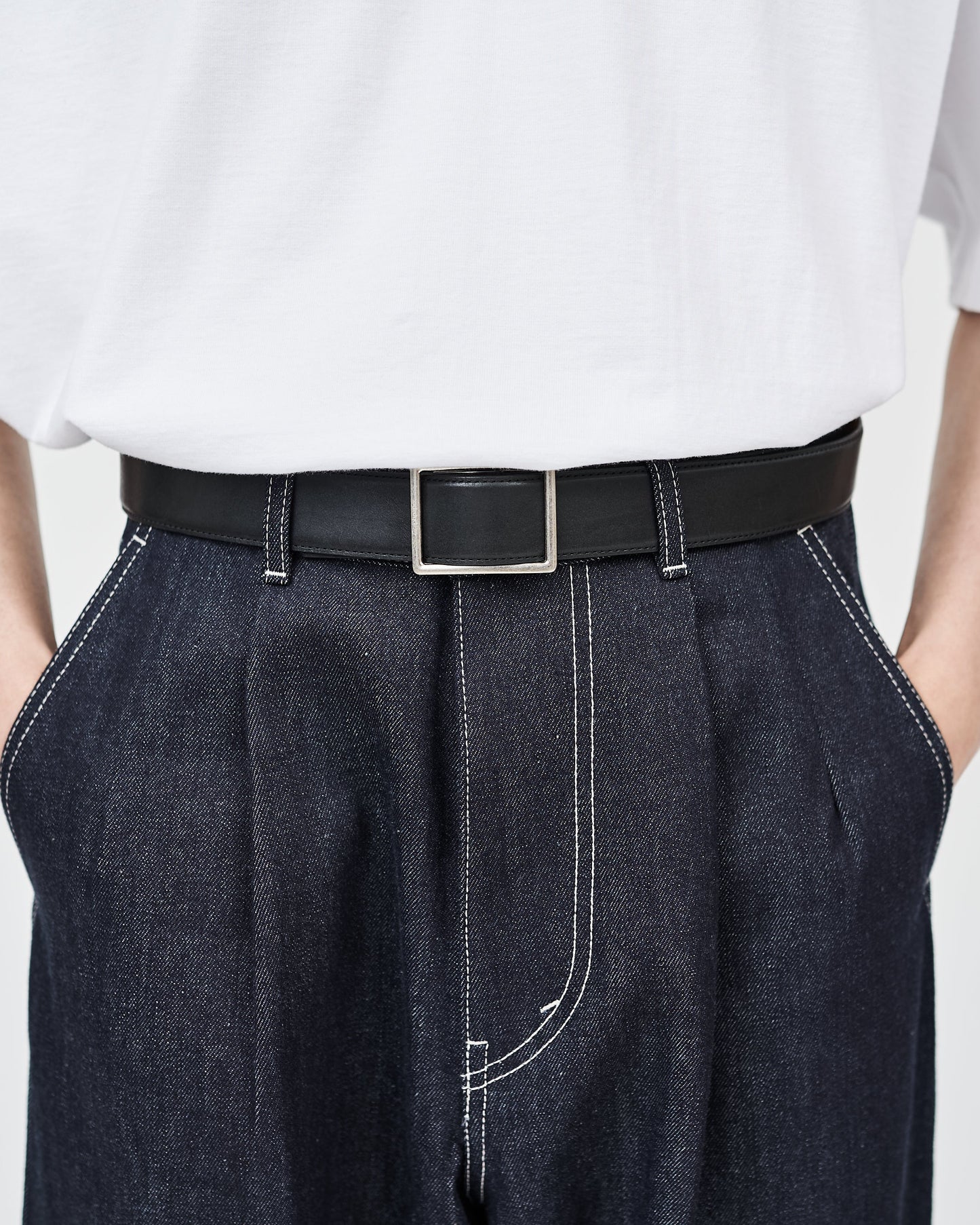 Graphpaper / Holeless Leather Classic Belt