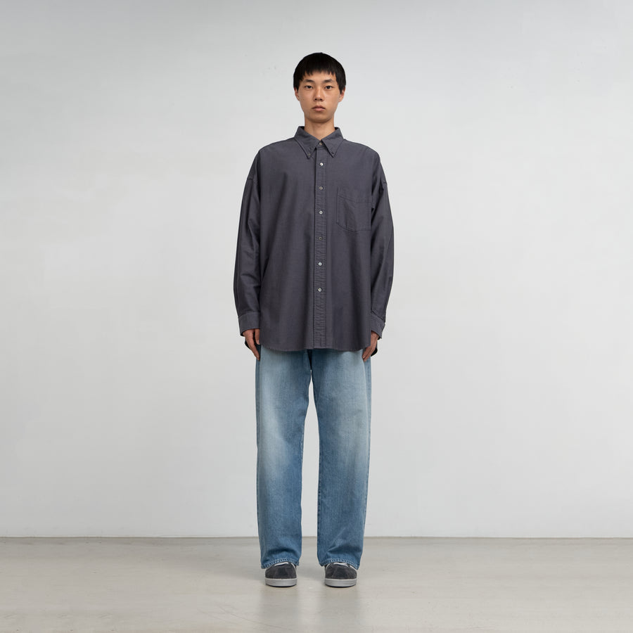 Graphpaper / Selvage Denim Five Pocket Wide Straight Pants -LIGHT FADE-