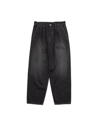 Graphpaper / Gray Tone Cone Denim Two Tuck Tapered Pants