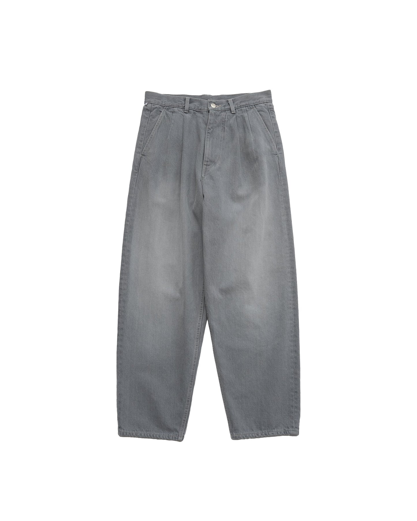 Graphpaper / Gray Tone Cone Denim Two Tuck Tapered Pants