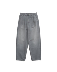 Graphpaper / Gray Tone Cone Denim Two Tuck Tapered Pants