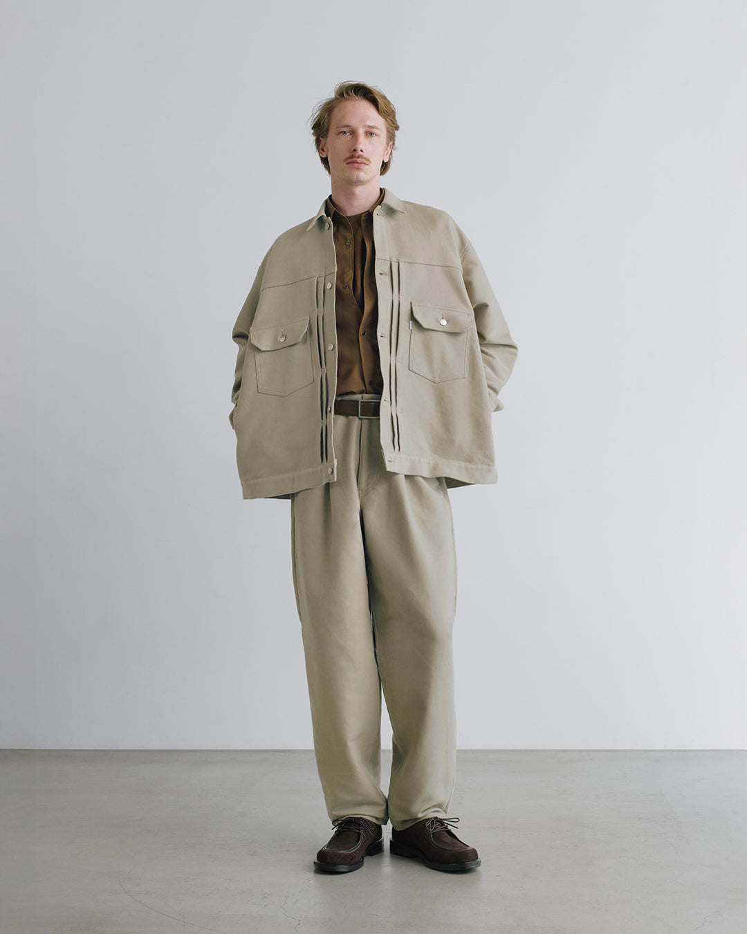 Graphpaper 26AW Holeless Leather Classic Belt