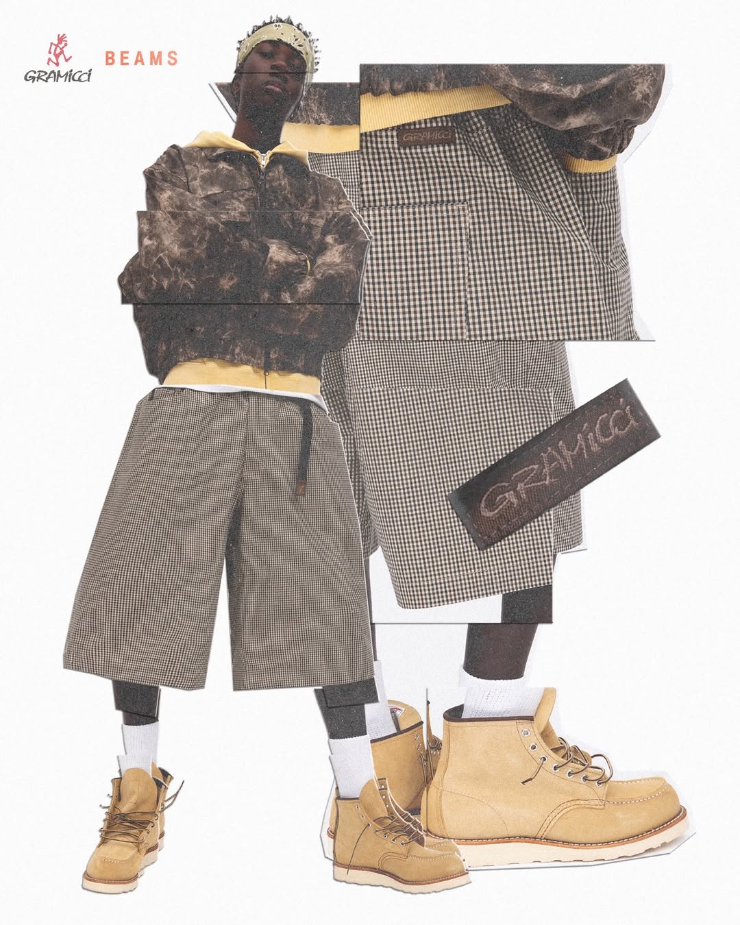 BEAMS x Gramicci / CHECK SHORTS