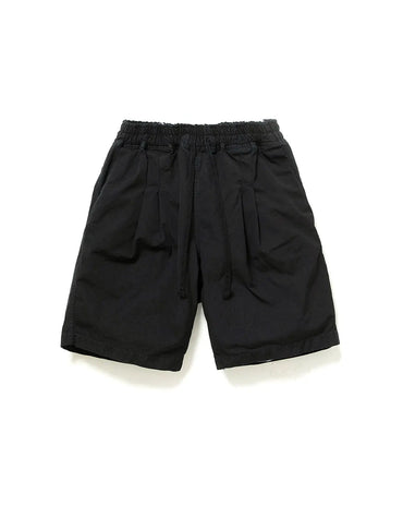 Hobo 24AW EASY SHORTS COTTON WEATHER CLOTH OVERDYED