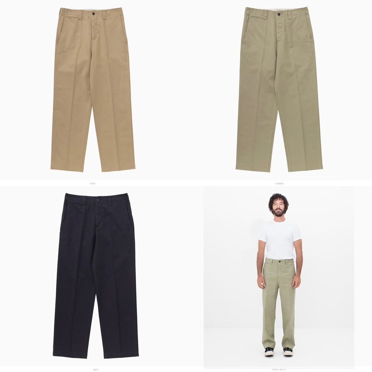 visvim 25SS WIDE CHINO PANTS