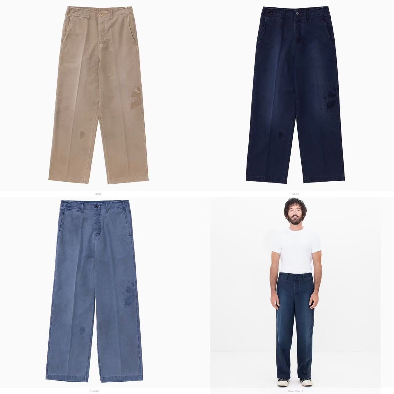 visvim 25SS EX WIDE CHINO PANTS CRASH