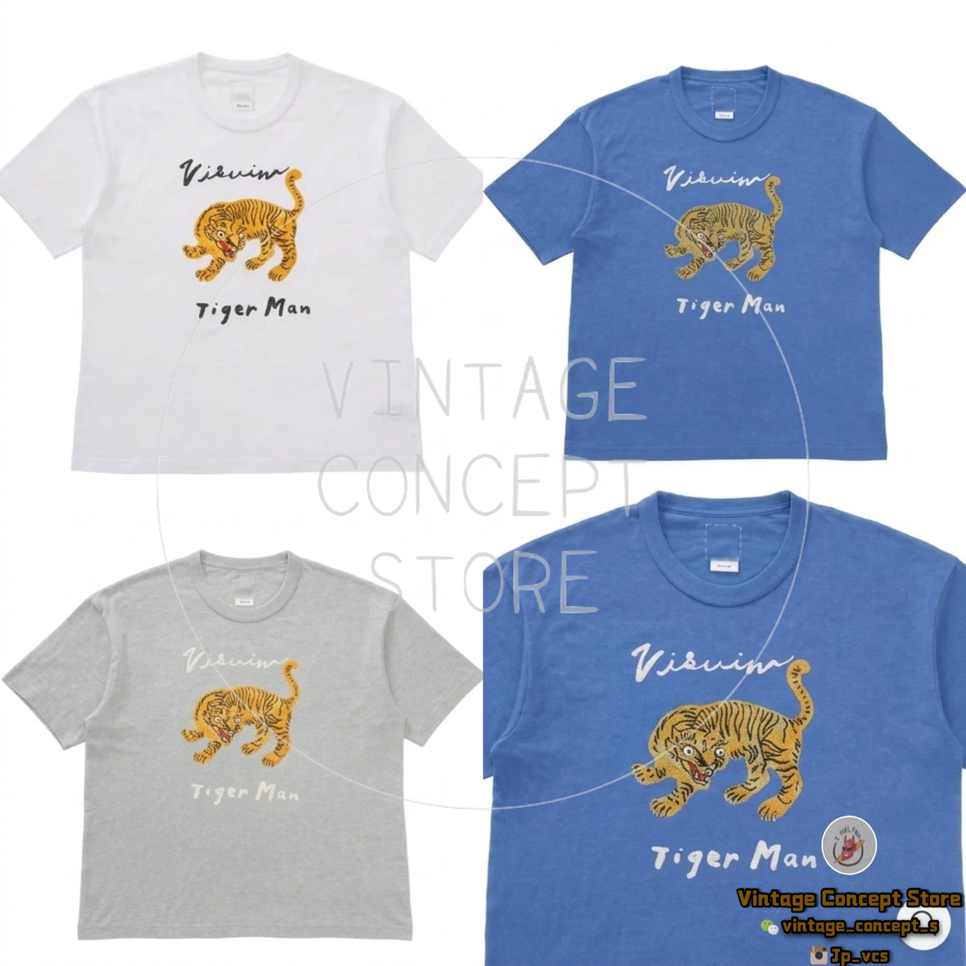 visvim 26AW JUMBO TEE S/S TIGER MAN