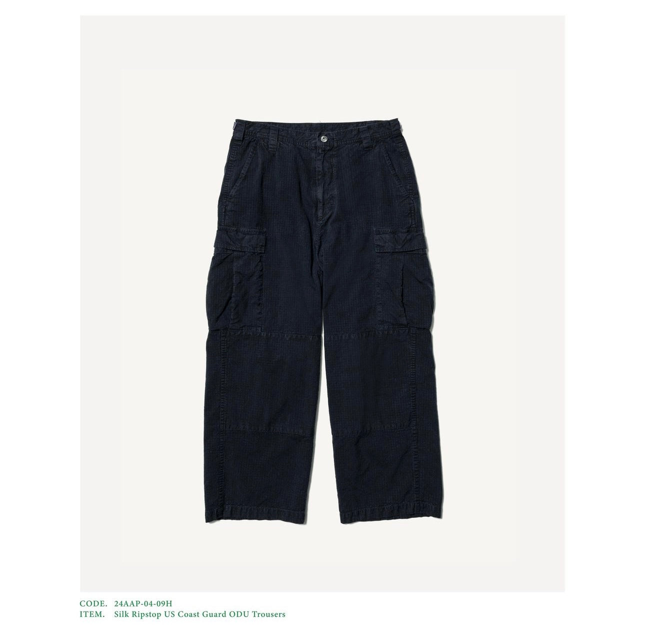 A.PRESSE 24AW Silk Ripstop US Coast Guard ODU Trousers