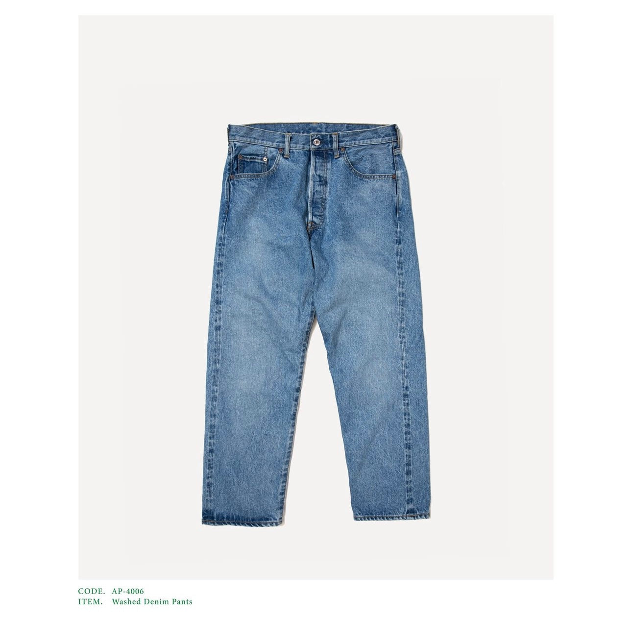 A.PRESSE 24AW Washed Denim Pants