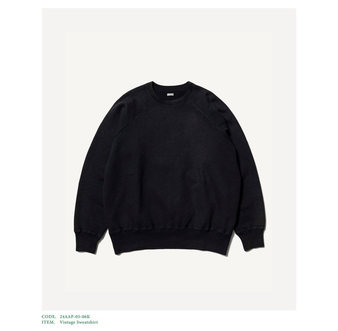 A.PRESSE 24AW Vintage Sweatshirt