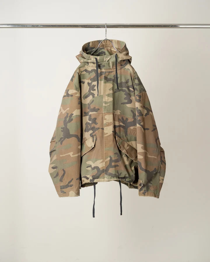 ANCELLM 26AW CAMO OVER HOODIE