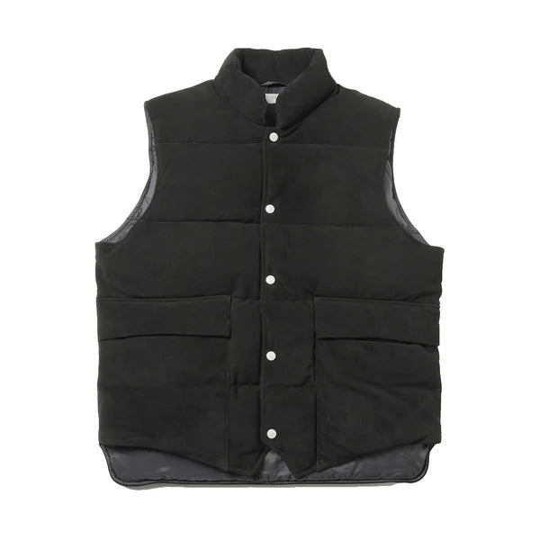 HERILL 26AW SHEEP LEATHER WOOD CHOPPERS VEST