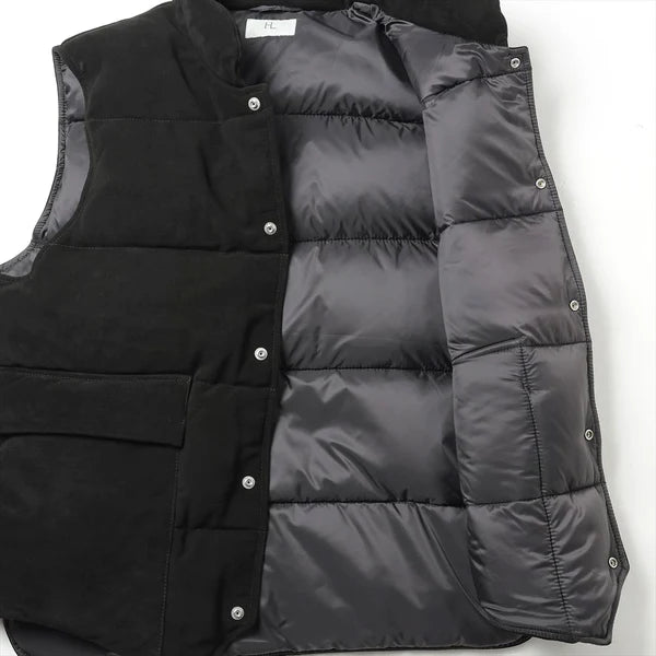 HERILL 26AW SHEEP LEATHER WOOD CHOPPERS VEST