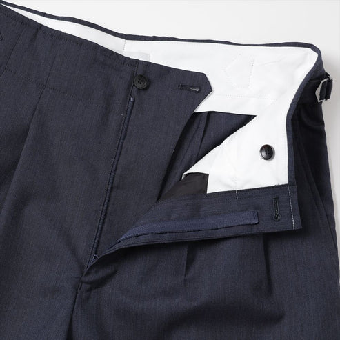 marka 25SS TWO TUCK MILITARY TROUSERS WOOL TROPICAL MELANGE
