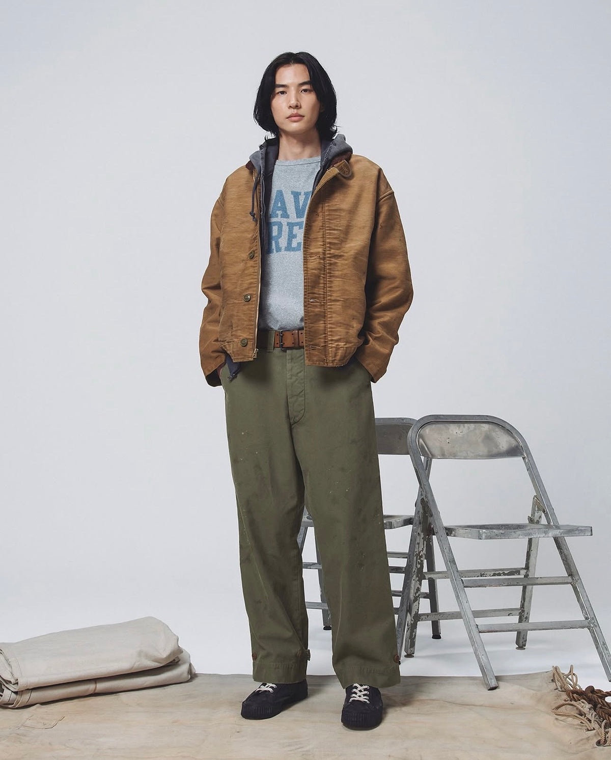 BOWWOW 26AW WIDE WALE N-1 DECK JACKET