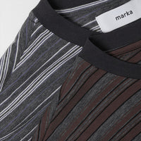 marka 25SS BORDER TEE ORGANIC x MELANGE