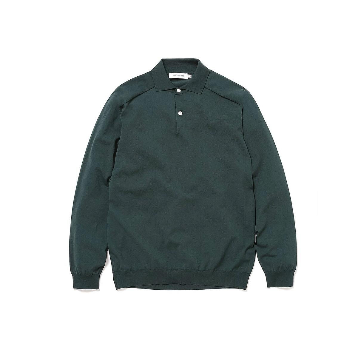 nonnative 24SS DWELLER L/S POLO SWEATER C/P YARN