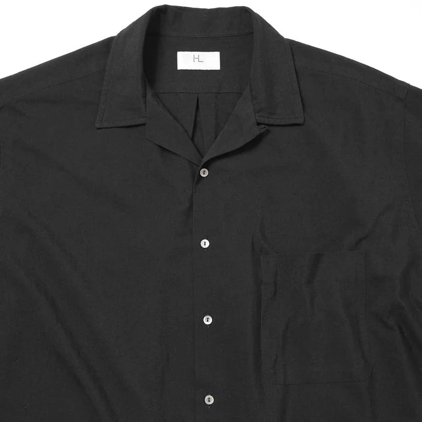 HERILL 26SS Silk Cotton Nep Open Collar Shirts