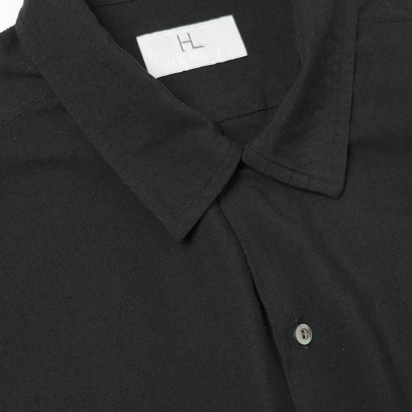 HERILL 26SS Silk Cotton Nep Open Collar Shirts
