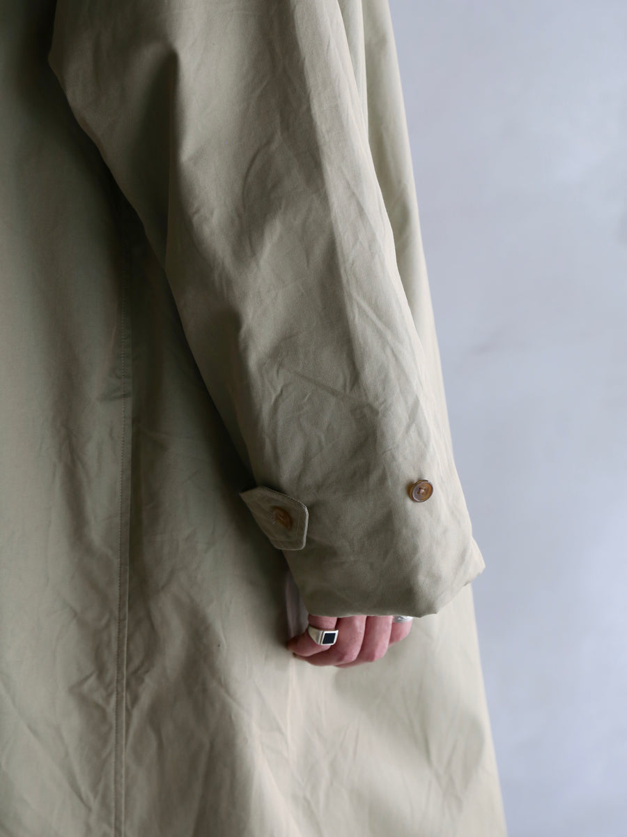 blurhms 26SS Cotton Gabardine Balmacaan Coat