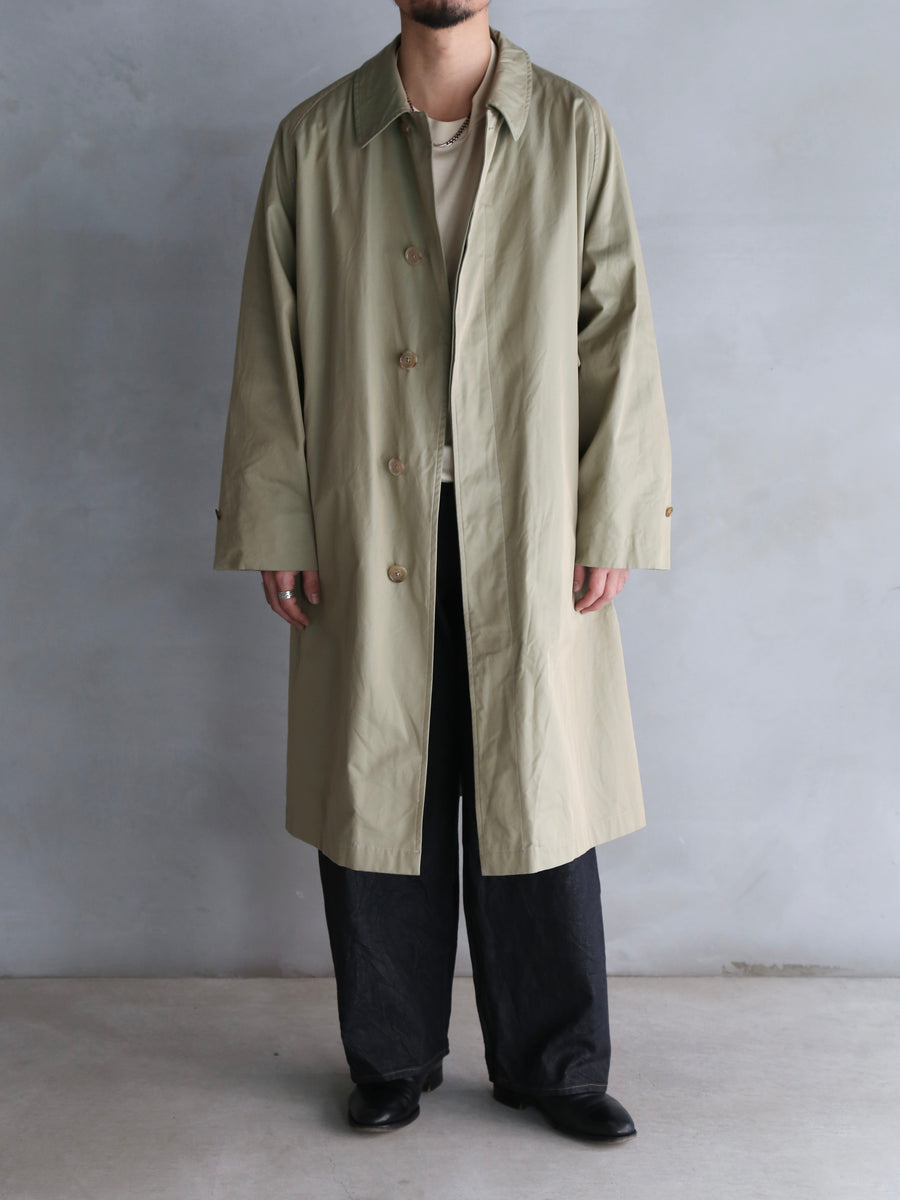 blurhms 26SS Cotton Gabardine Balmacaan Coat